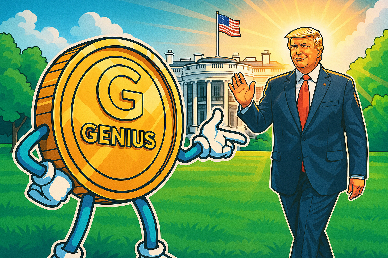Donald Trump Urges Quick House Vote on GENIUS Stablecoin Bill