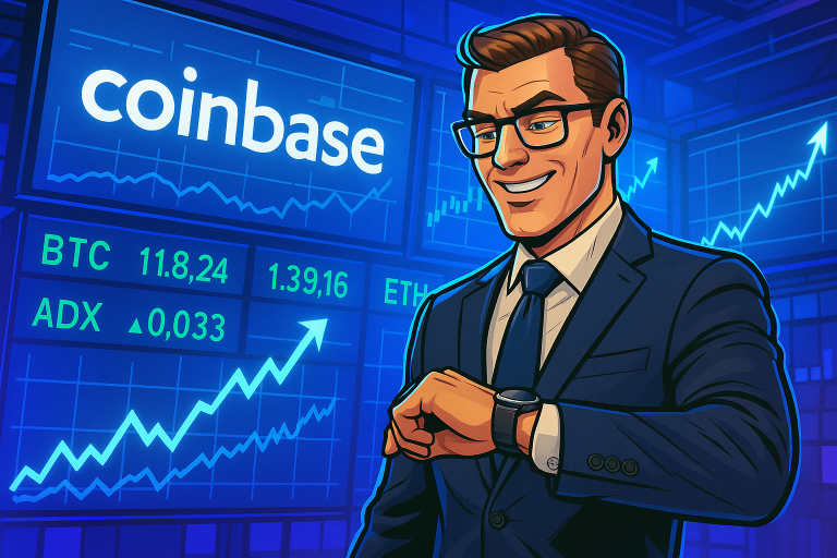 Coinbase Stock Nears All-Time High After 42% Year-to-Date Surge