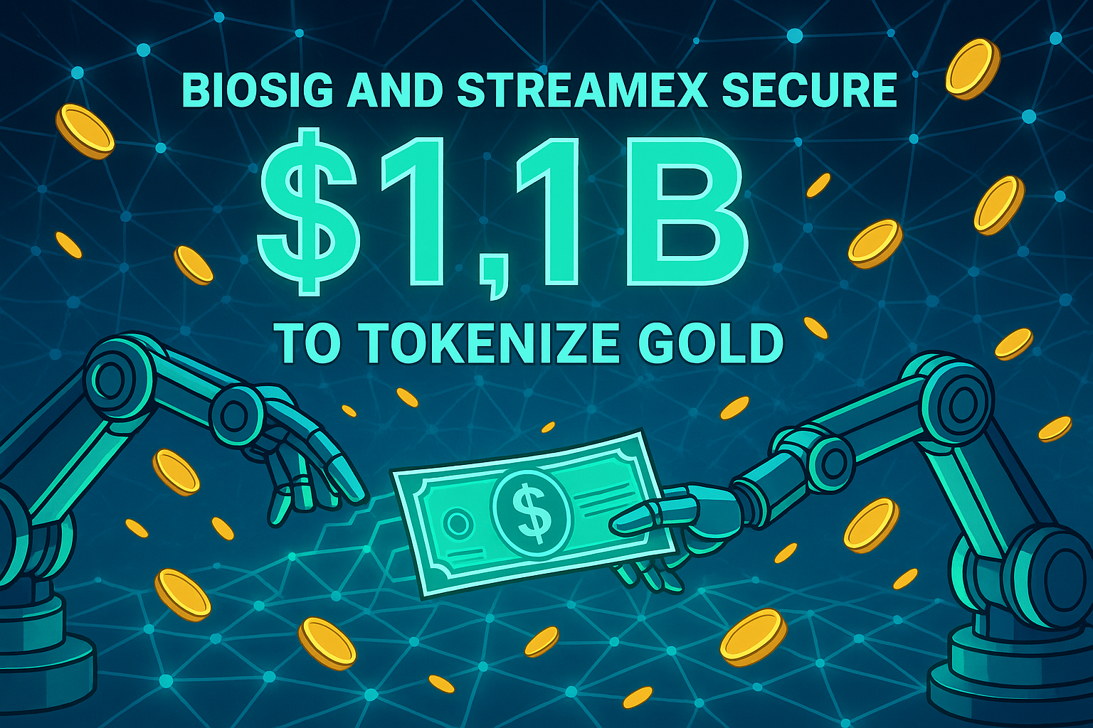 BioSig and Streamex Secure $1.1B to Tokenize Gold